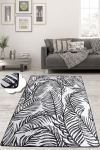 Kilimas Conceptum Hypnose Frond Djt, baltas/juodas, 180 cm x 120 cm