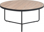 Kavos staliukas Beliani Melody, juoda sp./rusva sp., 80 cm x 80 cm x 40 cm