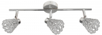 &Scaron;viestuvas lubų Candellux Lighting Glossy, G9, 3 x 40 W, skaidri sp./chromo sp.