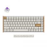 Belaidė žaidimų klaviatūra Keychron K2 HE Special Edition Wireless K2H-Q1 Gateron Double-Rail Magnetic Nebula, Anglų (US), balta sp.