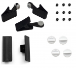 Lubinis užuolaidų bėgelis, su priedais Karpol, 200 cm, juoda