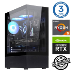 Stacionarus kompiuteris Intop RM80966NS AMD Ryzen 5 3600, DDR4 32 GB, SSD+HDD 500 GB 4 TB, Nvidia GeForce RTX5060Ti 16 GB GDDR7