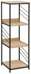 Pastatoma lentyna Home4you Dimitra 40706, ruda sp./juoda sp., 124 cm x 40 cm x 40 cm