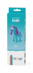 Plastilino rinkinys Hey Clay Unicorn Rainy, mėlyna sp./violetinė sp.