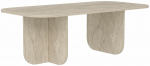 Kavos staliukas Kalune Design Becaj, travertine sp., 60 cm x 120 cm x 41.4 cm