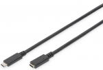 Laidas Assmann AK-300210-015-S USB Type-C USB Type-C, USB C male, 1.5 m, juoda sp.