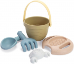 Smėlio žaislų rinkinys Dantoy BIOplastic Tiny Bucket Set, įvairių spalvų, 170 mm x 170 mm, 5 vnt.