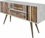 TV staliukas Kalune Design Odense, ruda sp./pilka sp., 120 cm x 35 cm x 65 cm