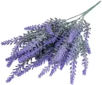 Dirbtinių gėlių puok&scaron;tė, levanda, violetinė sp., 38 cm x 13 cm