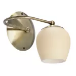 &Scaron;viestuvas sieninis Candellux Lighting Serano, E27, 1 x 60 W, kreminė sp. / bronzos sp.