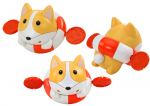 Vonios žaislas, lapė Lean Toys Funny, balta/raudona