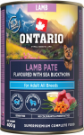 &Scaron;lapias &scaron;unų maistas Ontario Adult Pate, ėriena, 0.4 kg