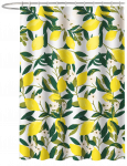 Du&scaron;o užuolaida Gedy Lemon, balta sp./geltona sp./žalia sp., 180 cm x 200 cm