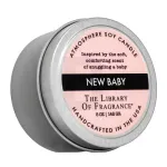 Žvakė, aromatinė The Library Of Fragrance New Baby, 20 h, 142 g, balta sp.