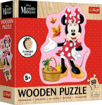 Medinė dėlionė Trefl Disney Happy Minnie 20279, 18 cm x 10 cm, 50 vnt., įvairių spalvų