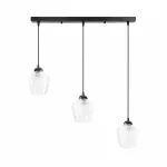 &Scaron;viestuvas lubų Candellux Lighting Krista 33-58317, E27, 3 x 40 W, skaidri sp. / juoda sp.