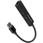 USB &scaron;akotuvas Axagon HMA-GL3A, juoda sp.