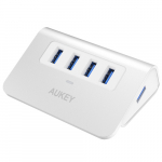 USB &scaron;akotuvas Aukey CB-H5 CB-H5, balta sp.
