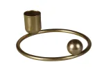 Žvakidė Orbi DL-S-ORBI-10-ZŁO, metalas, 3 cm, aukso sp.