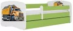 Vaiki&scaron;ka lova Kocot Kids Babydreams Truck, žalia sp., 80 x 160 cm, su patalynės dėže, su čiužiniu