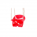 Pakabinamos sūpynės - kėdutė vaikams, 27 cm, 36 cm, raudona sp.