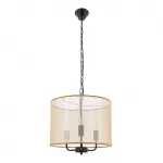 &Scaron;viestuvas lubų Candellux Lighting Pacifica 31-50045, E14, 3 x 40 W, aukso sp. / juoda sp.