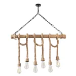 &Scaron;viestuvas kabinamas Opviq Erebos 113-AV 521SHN3124, E27, 6 x 40 W, nėra gaubto / juoda sp.