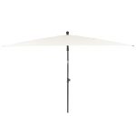 Sodo skėtis Patio, 210 cm x 140 cm, balta sp./smėlio sp.