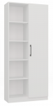 Pastatoma lentyna Malwa RD-80, balta, 30 cm x 80 cm x 182 cm
