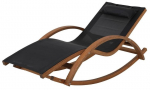 Lauko gultas Patio Larice, ruda sp./juoda sp., 165 cm x 72 cm x 70.5 cm