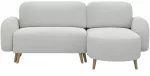 Kampinė sofa - lova Bawal Tonall 03, &scaron;viesiai pilka sp., de&scaron;ininė, 150 x 230 cm x 95 cm