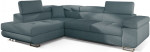 Kampinė sofa Anton Cover 70, mėlyna sp., kairinė, 202 x 275 cm x 90 cm