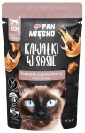 &Scaron;lapias kačių maistas Pan Miesko Chicken With Quail, vi&scaron;tiena, 0.085 kg