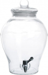 Indas su kraneliu Orion 123378, stiklas, 6.5 l