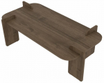 Kavos staliukas Kalune Design Lovge, rie&scaron;uto sp., 60 cm x 120 cm x 35 cm