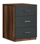 Komoda Kalune Design Vario C 956LCS1301, antracito sp./ruda sp., 61.8 cm x 44.5 cm x 46.5 cm