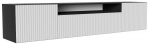 Televizoriaus spintelė ADRK Noemi, balta sp./juoda sp., 200 cm x 41 cm x 50 cm
