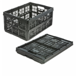 Daiktadėžė, transportavimui Keeeper, 32 l, juoda sp., 48 x 35 x 23 cm