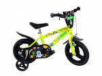 Vaiki&scaron;kas dviratukas su papildomais ratukais, vaikų Bimbo Bike Galaxy 77431, juoda sp./neoninė žalia sp., 12"