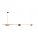 &Scaron;viestuvas kabinamas Milagro Genesis ML0372, GU10, 7 x 8 W, aukso sp.