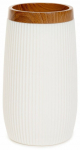 Dantų &scaron;epetėlio stiklinė Homla Diall Basic 860053, ruda sp./balta sp., 6.5 cm x 12 cm x 6.5 cm