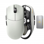 Belaidė žaidimų pelė Lamzu MAYA X Wireless MAYA-X-8K-GREY, 2.4ghz / usb, pilka sp.