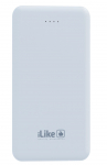 Ne&scaron;iojamas įkroviklis (Power bank) iLike, 10000 mAh, balta sp.