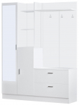 Drabužių kabykla su lentyna Kalune Design DD5 - W 956LCS2803, 181.8 cm, balta sp.