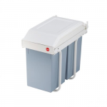 Atliekų rū&scaron;iavimo sistema Hailo Multi-Box, 2 x 14L l, balta sp.