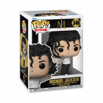 Žaislinė figūrėlė Funko POP! Rocks Michael Jackson 346, 9 cm, balta sp./juoda sp.