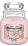 Žvakė, aromatinė Yankee Candle Home Inspiration Sugared Blossom, 20 - 30 h, 104 g, &scaron;viesiai rožinė sp.