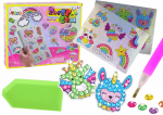 Deimantinė mozaika, su lipdukais Lean Toys Rose Gem, įvairių spalvų