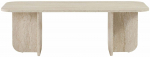 Kavos staliukas Nordure Akira, travertine sp., 60 cm x 120 cm x 41 cm