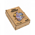 Medinė dėlionė PuzzleOK Unicorn 03106, 33.6 cm x 29.3 cm, 148 vnt., įvairių spalvų